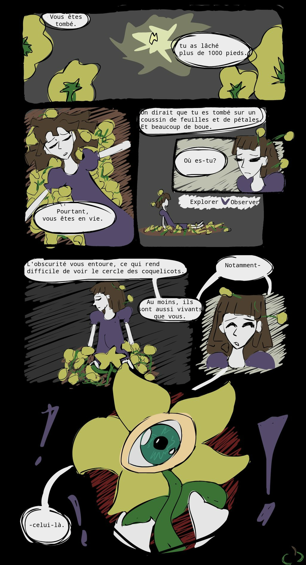 Horrortale en francais (in french) 1: Tombe by MSmelodys0ul