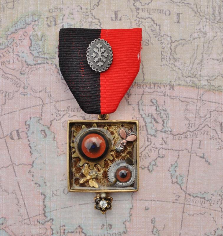 Bug Eyed Steampunk Medal by maizieteasworth on DeviantArt