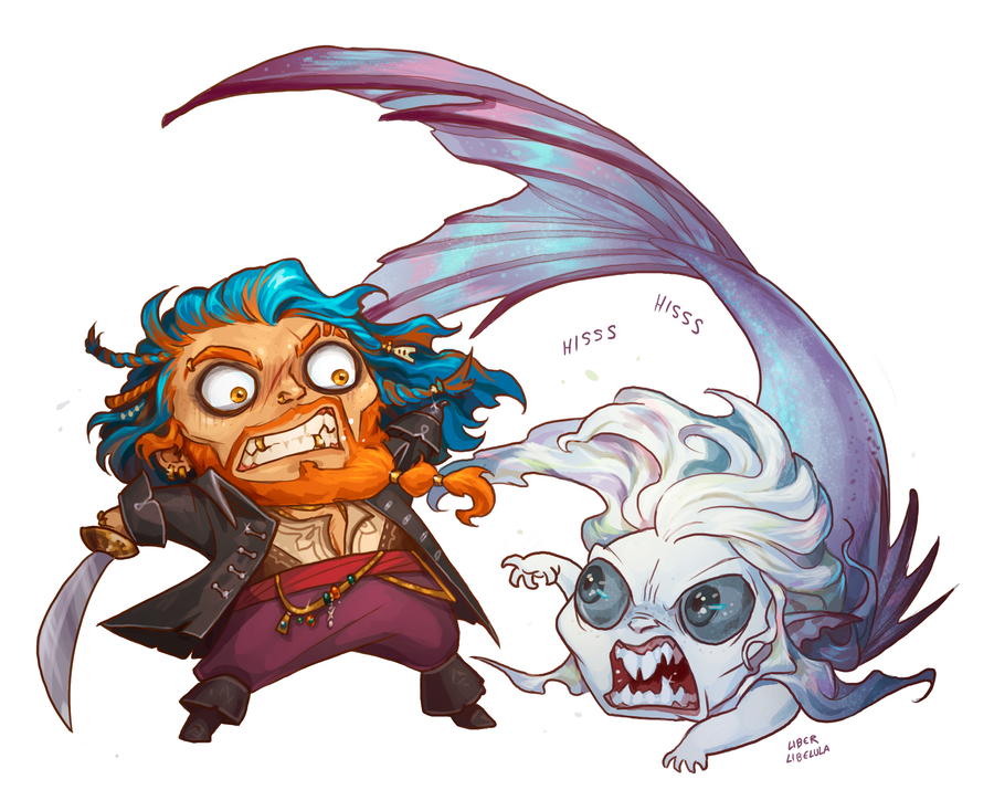 Chibi Cordelius and Allura by LiberLibelula