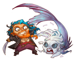 Chibi Cordelius and Allura by LiberLibelula