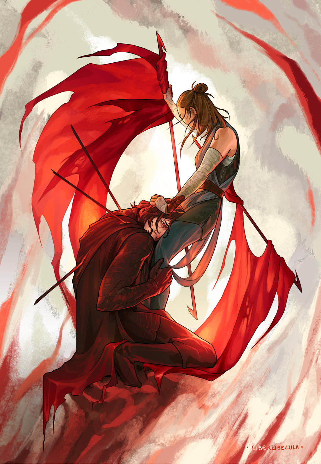 Reylo - Bleeding flags by LiberLibelula