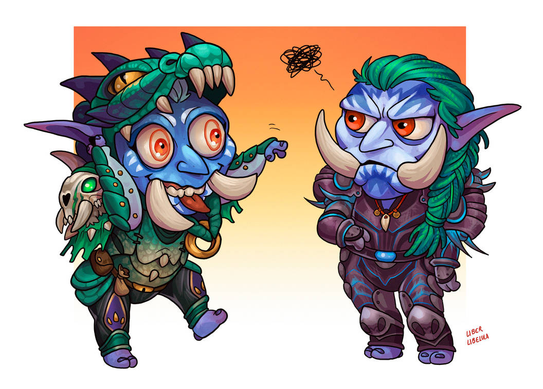 Commission - Zae'ju and Xen'tu by LiberLibelula