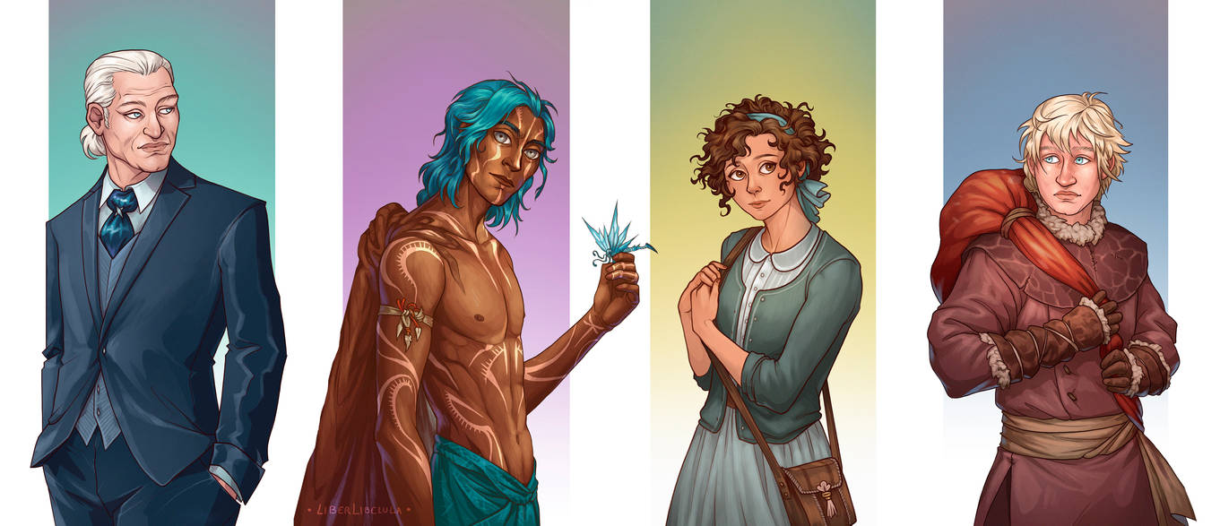 Characters - La Sociedad de la Libelula by LiberLibelula