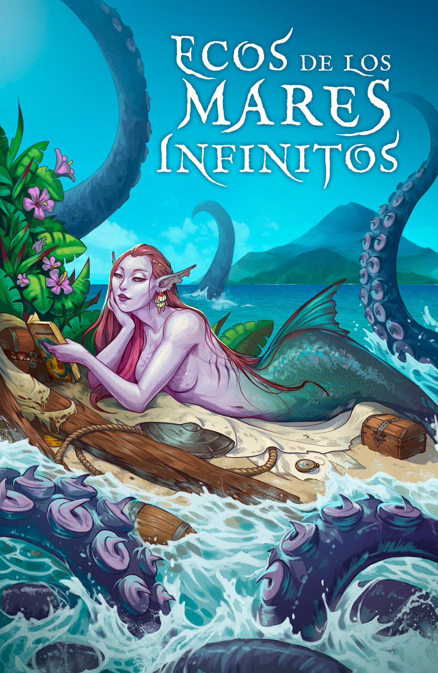 Book cover - Ecos de los Mares Infinitos by LiberLibelula