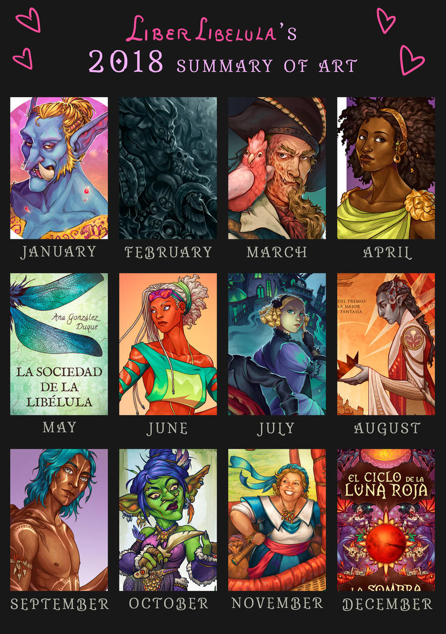 LiberLibelula's Art Summary 2018 by LiberLibelula