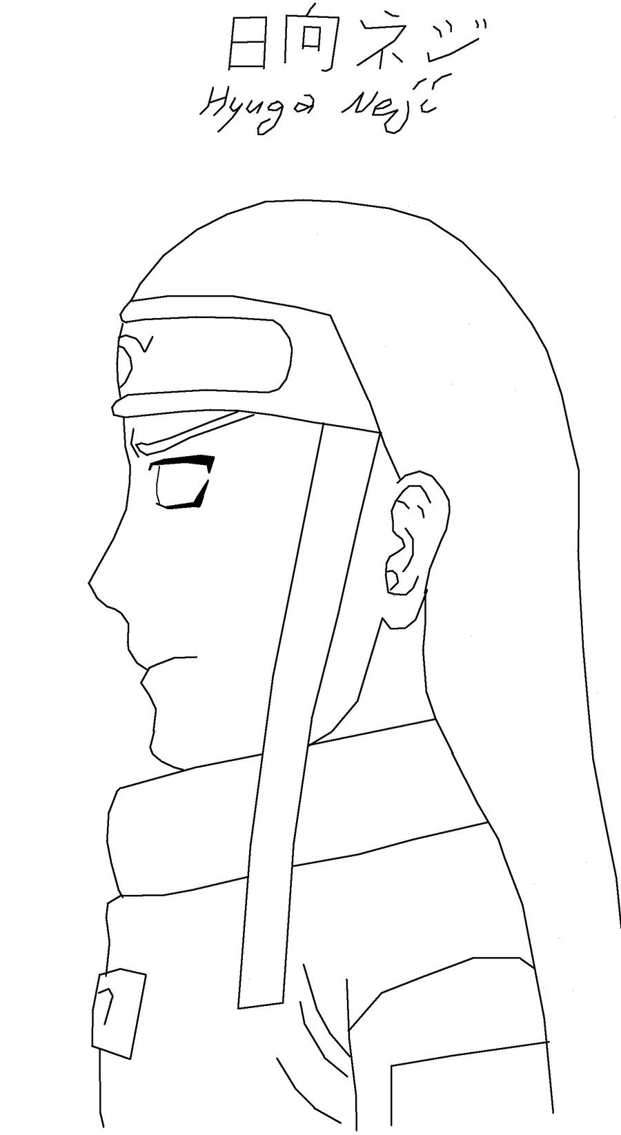 Hyuga Neji Lineart