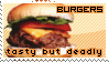 Burgers stamp by ringoshine