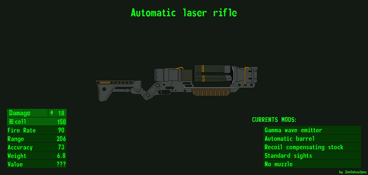 Laser Rifle Deviantart Advanced laser rifle by zeolotvulpes on DeviantArt