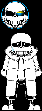 Sans pixel art by AlphaM757 on DeviantArt