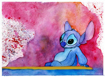 Stitch watercolor