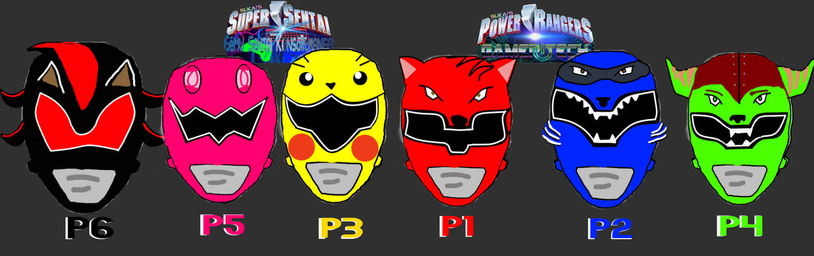 Power Rangers Super Sentai Helmets v2 by TheRealEricCartman on DeviantArt