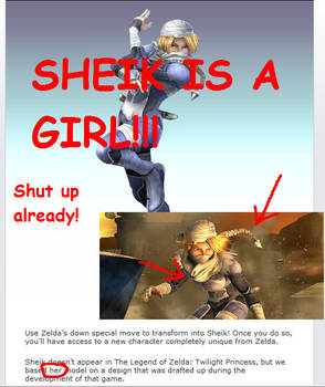Sheik is a Girl