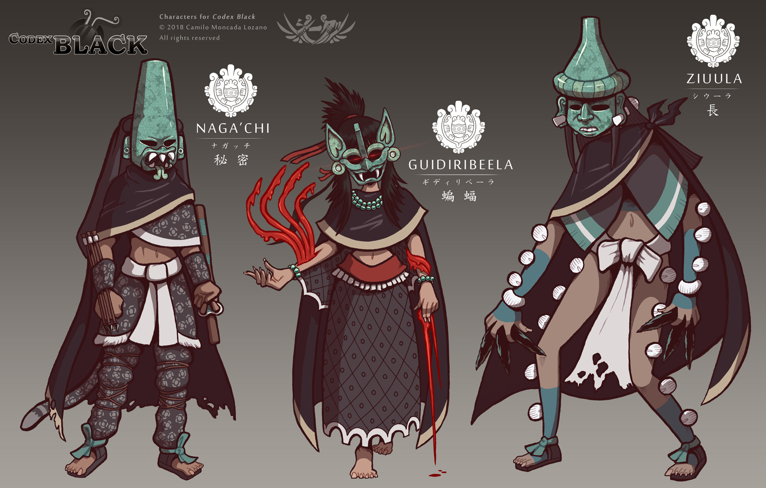 Codex Black - Character Designs 04 by Shi-Gu on DeviantArt