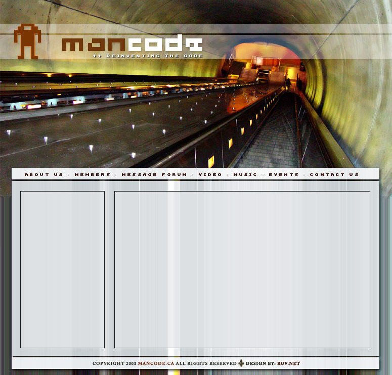 Mancode Website Mockup