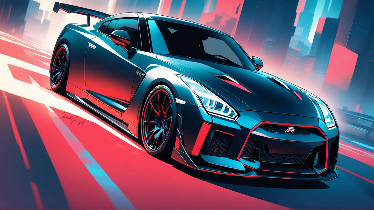 Skyline R35 GTR Art by RainhaDosMortos on DeviantArt