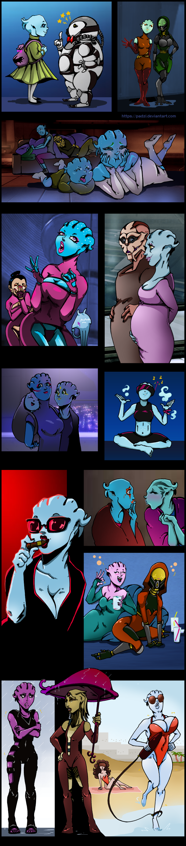 Asari with families and friends