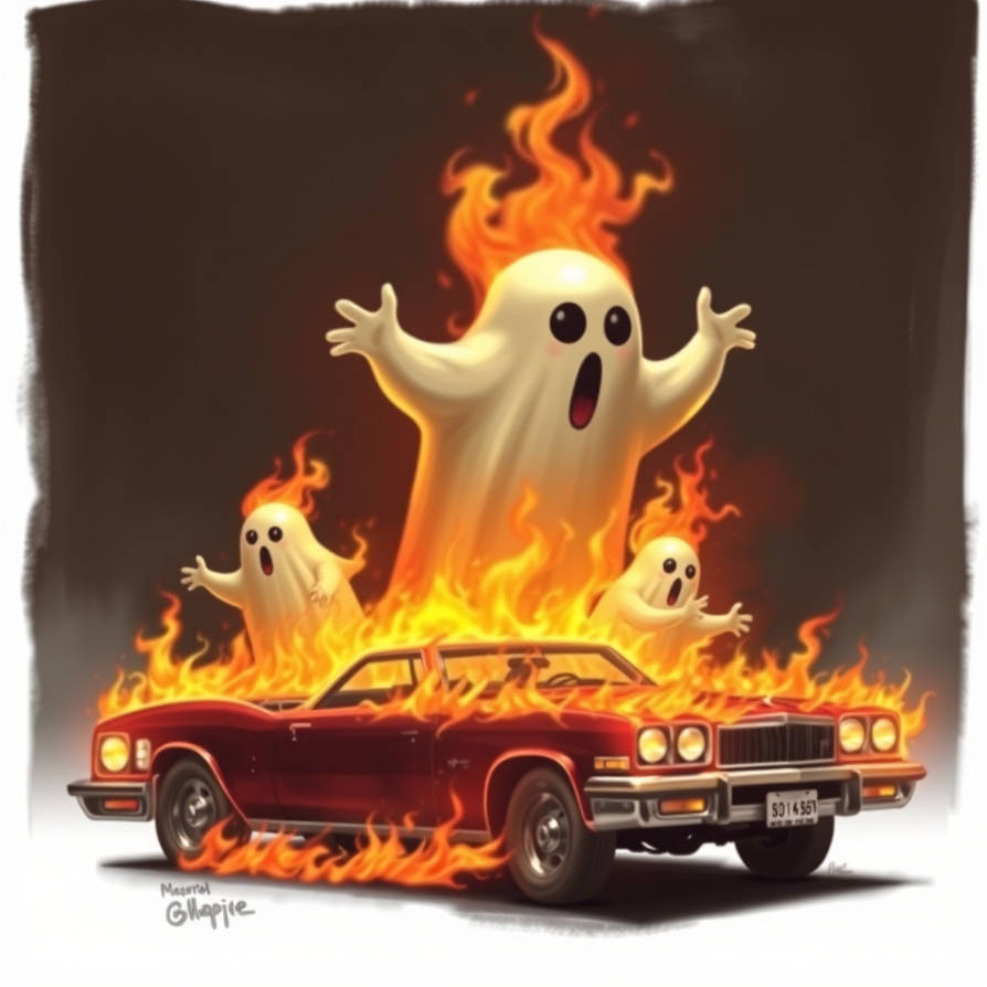 Ghostscar Ghost Cars Flames Fire by tammyloveit on DeviantArt