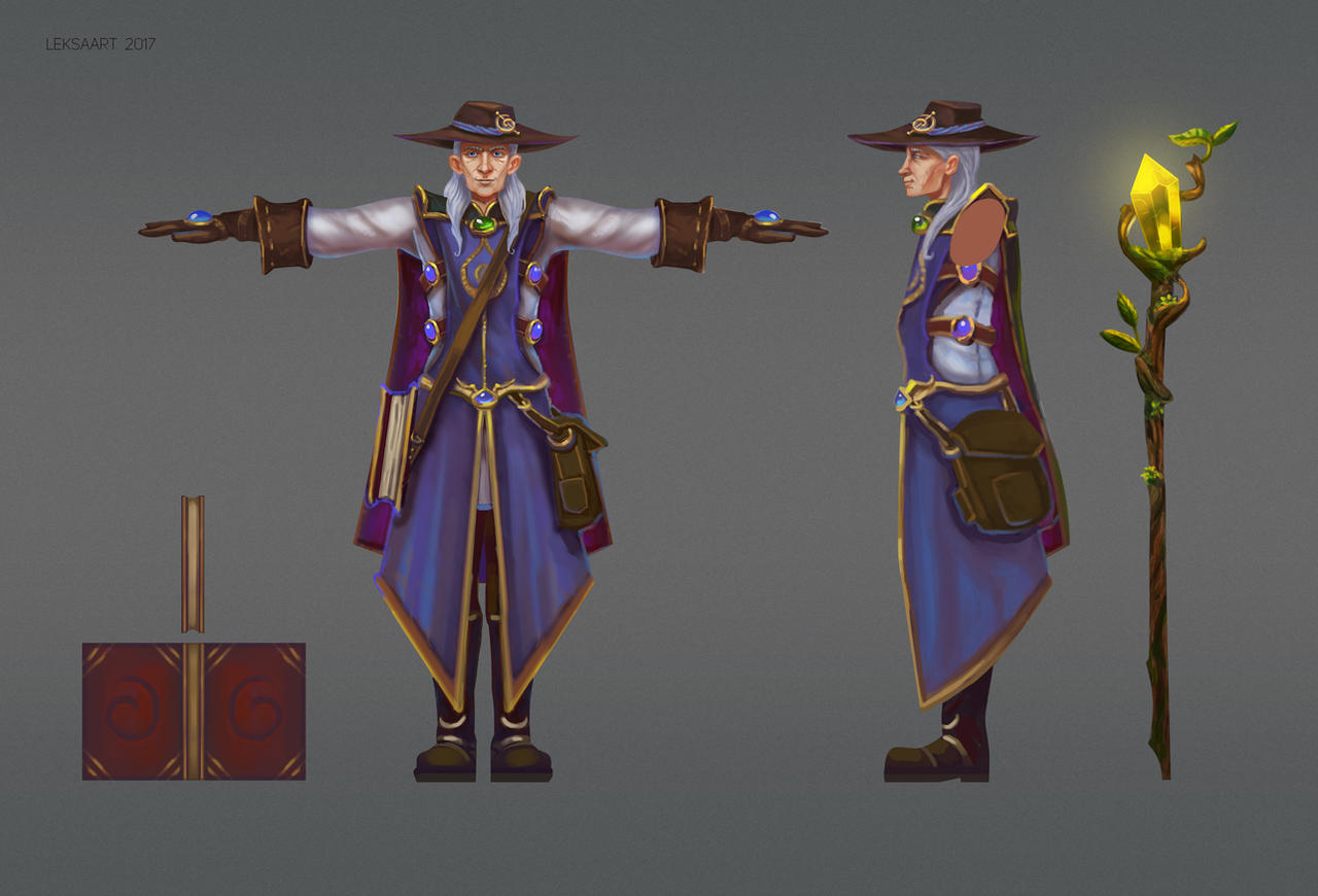 Magic Character Design character design magician by LeksaArt on DeviantArt