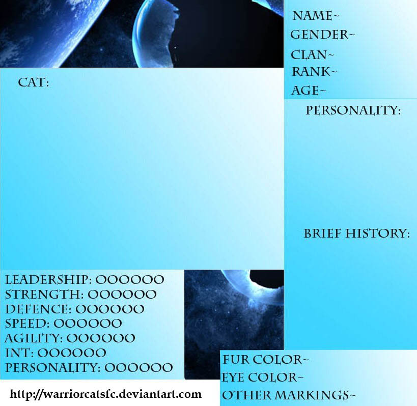 How to Make a RP Character by WarriorCatsFC on DeviantArt