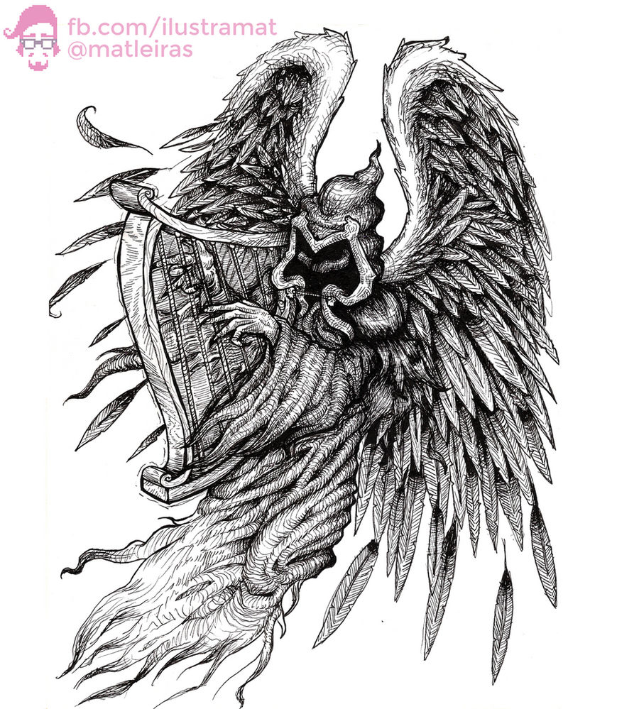Angel of Death Tattoo Design by MatLX on DeviantArt