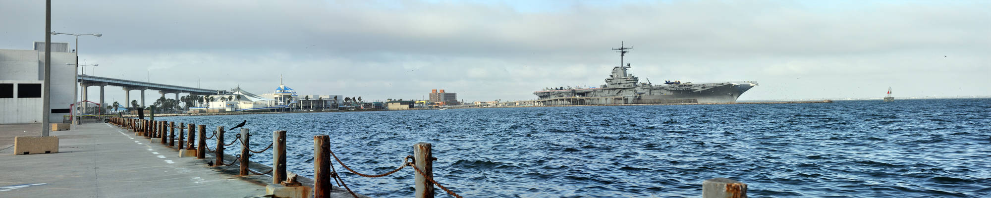 PanoramicShot of USS Lexington