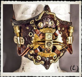 Steampunk leather mask