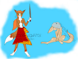 Two Anthro Fox Adoptables (OPEN)