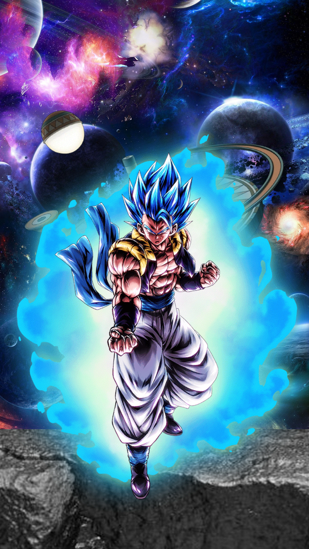 Gogeta blue wallpaper by 7725985403 on DeviantArt