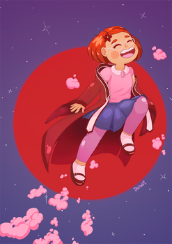 Mei and Moon - RED Pixar's Fanart
