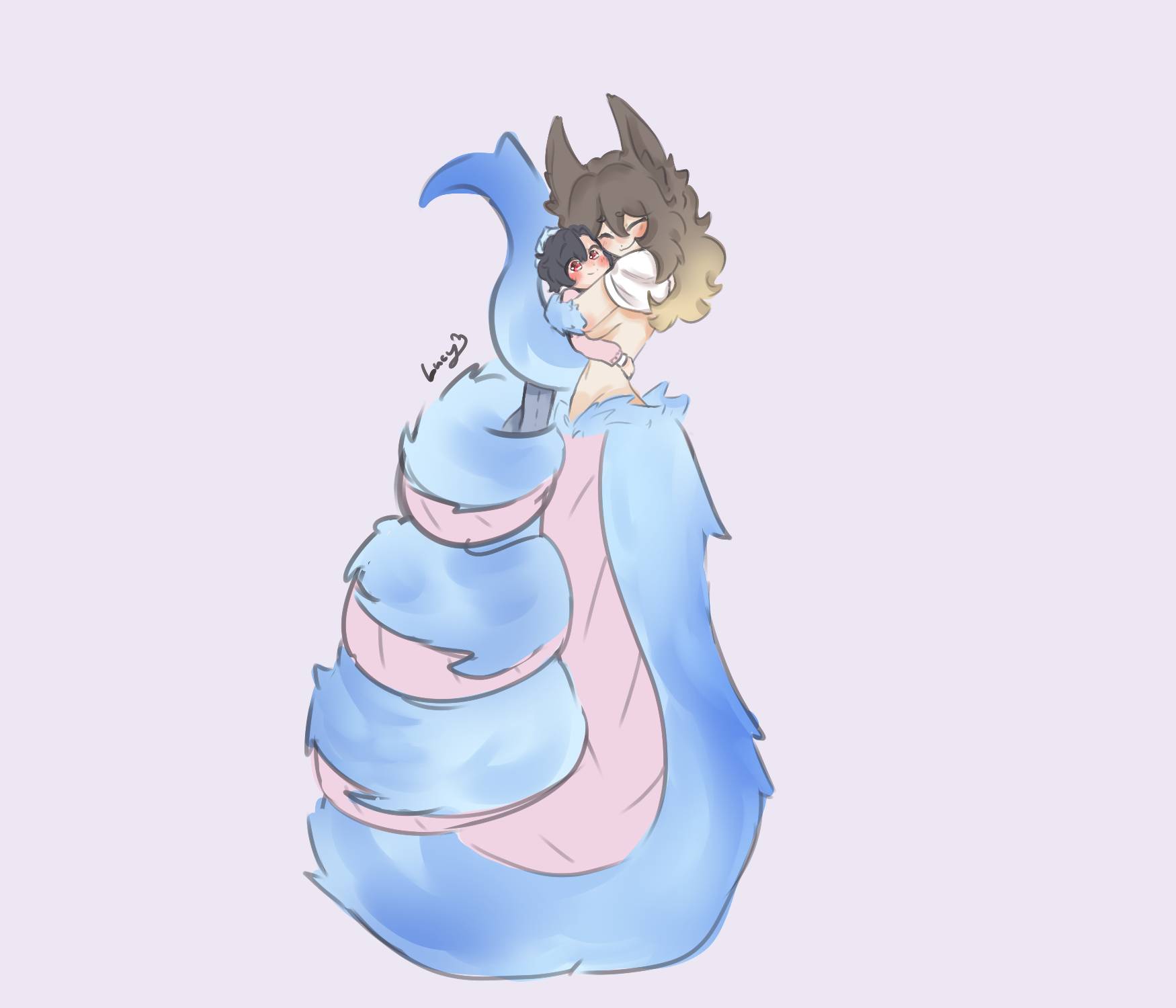 Giant Lamia Lucy hug! by Lucyloveyou on DeviantArt