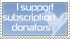 no subscription needed stamp