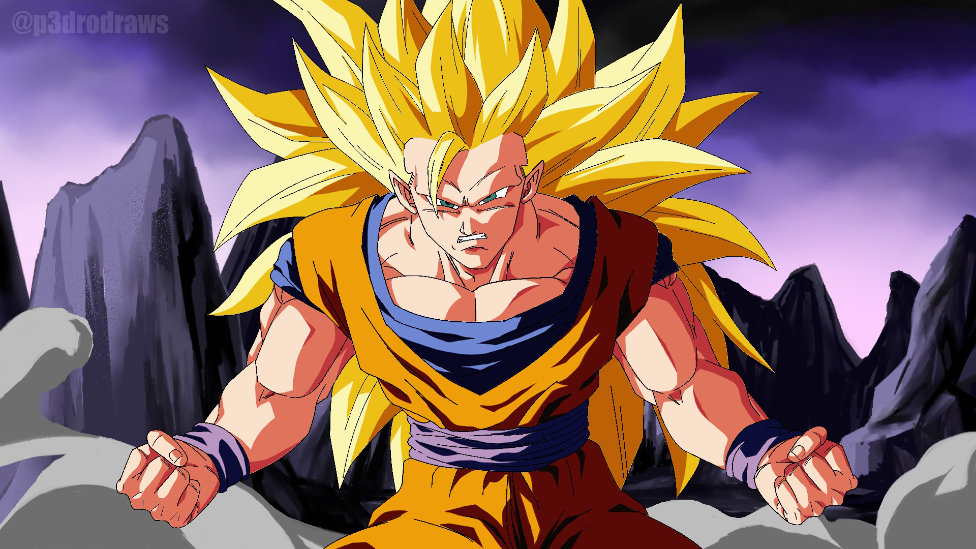 Son Goku: Super Saiyajin 3 by CELL-MAN on DeviantArt