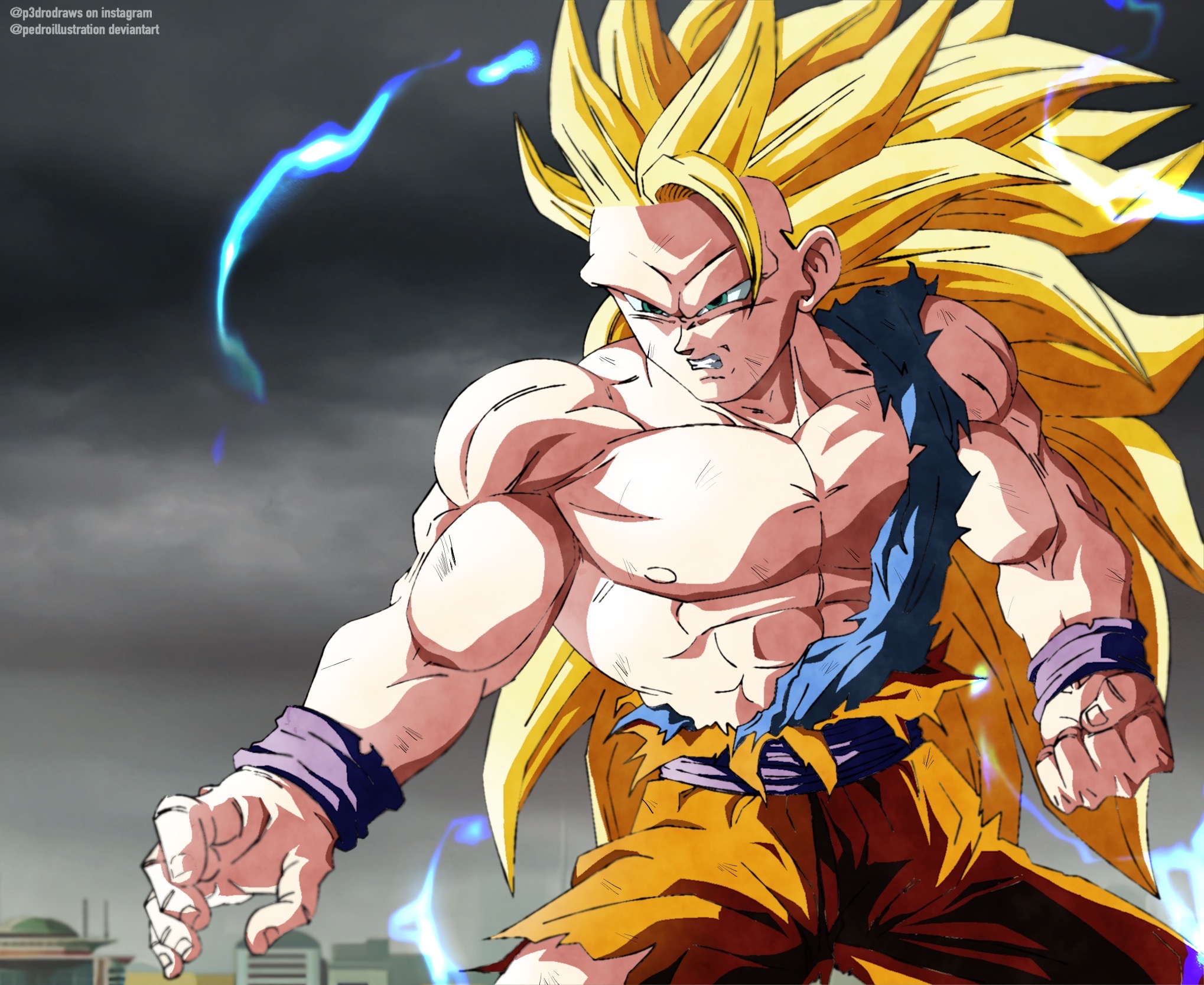 Goku Super Saiyajin 3 by SaoDVD on DeviantArt  Anime dragon ball goku,  Anime dragon ball super, Dragon ball super goku