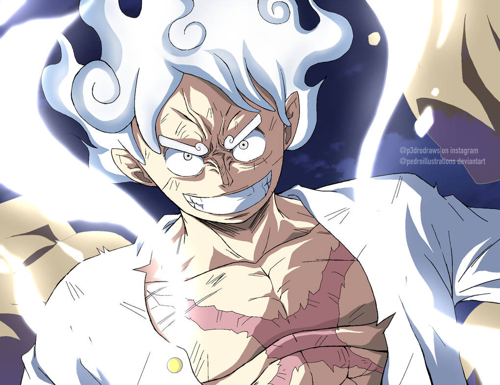 Full HD)Luffy Sun God Nika (Gear 5) - Manga Panel by MaJuuuuuu on DeviantArt