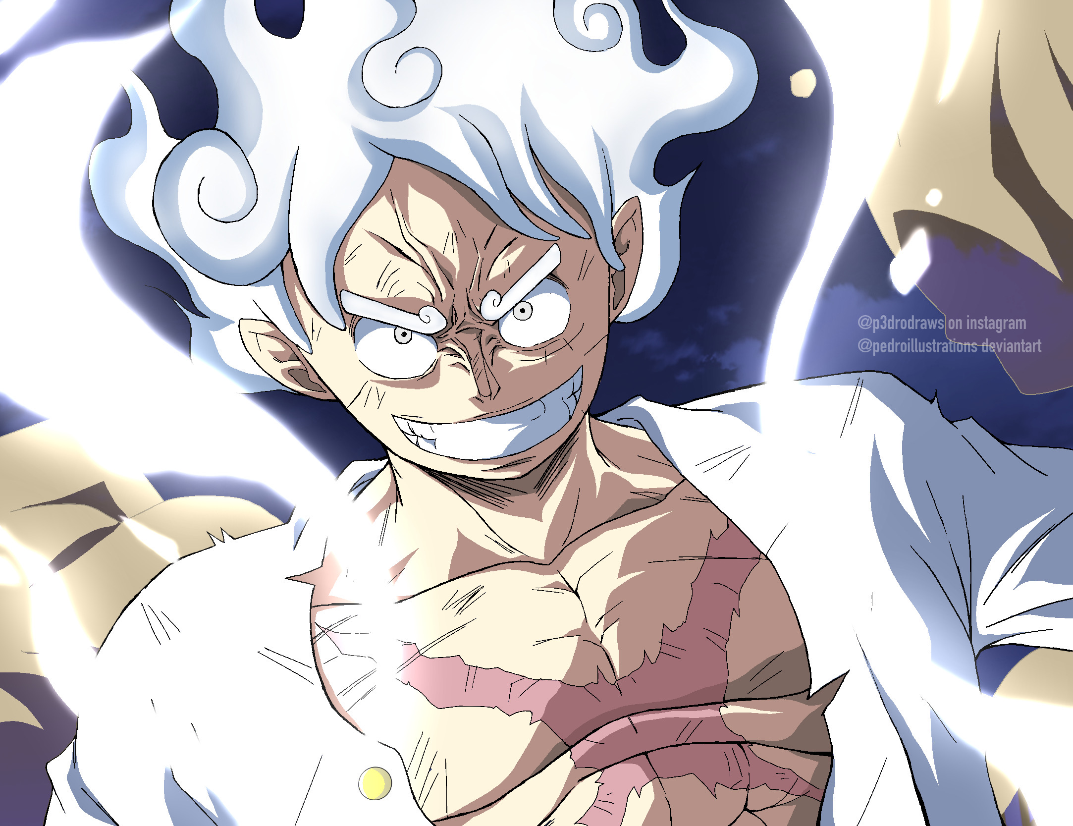 Luffy Gear 5 - One Piece 1044 by mSandc on DeviantArt