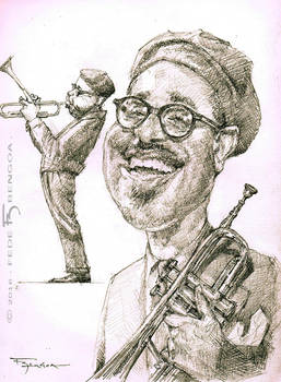 Dizzy Gillespie caricature