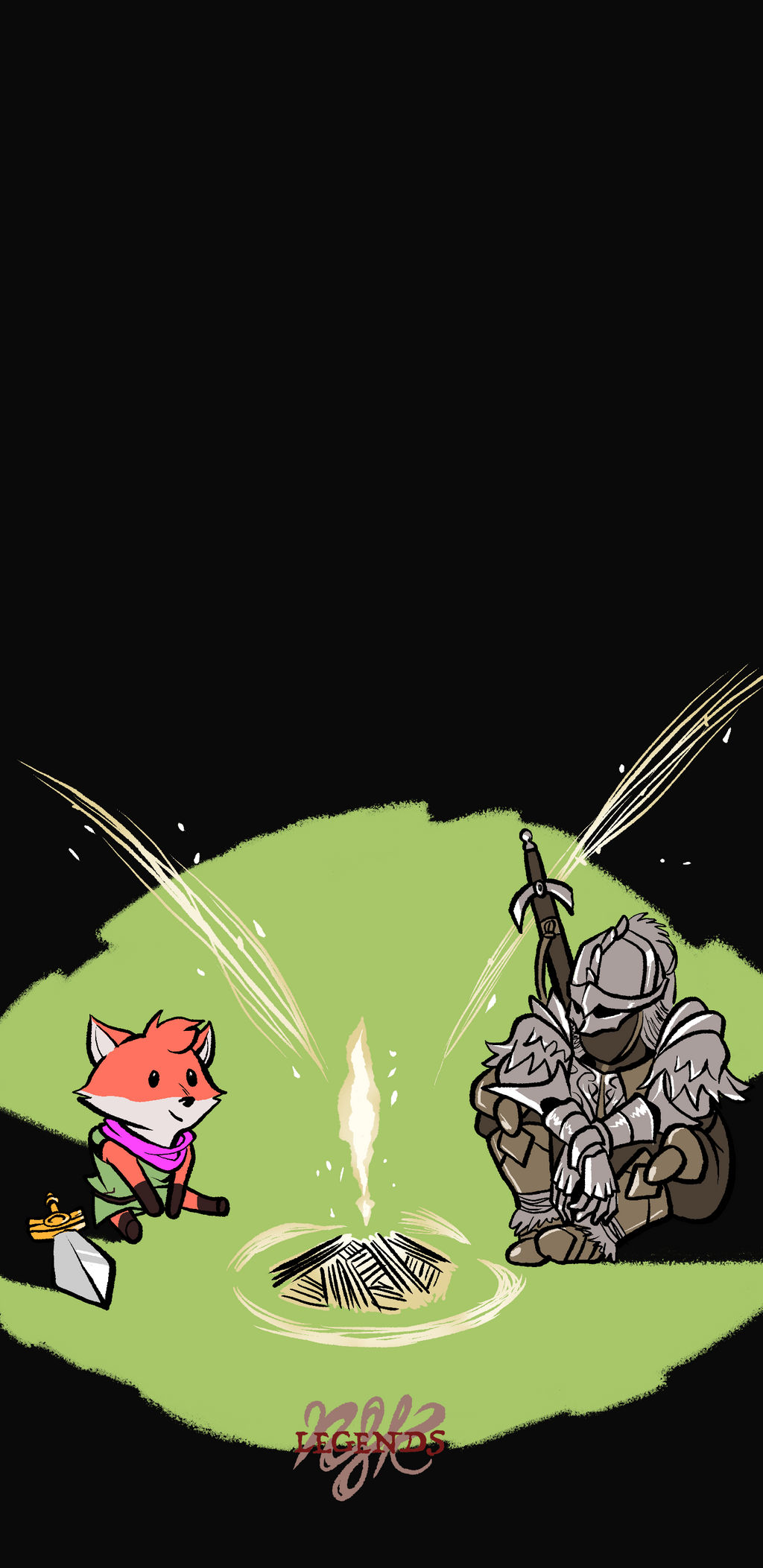 TunicRing Lost Grace (Phone Wallpaper)