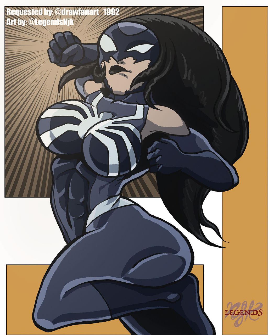 Venomized drawfanart 1992's OC