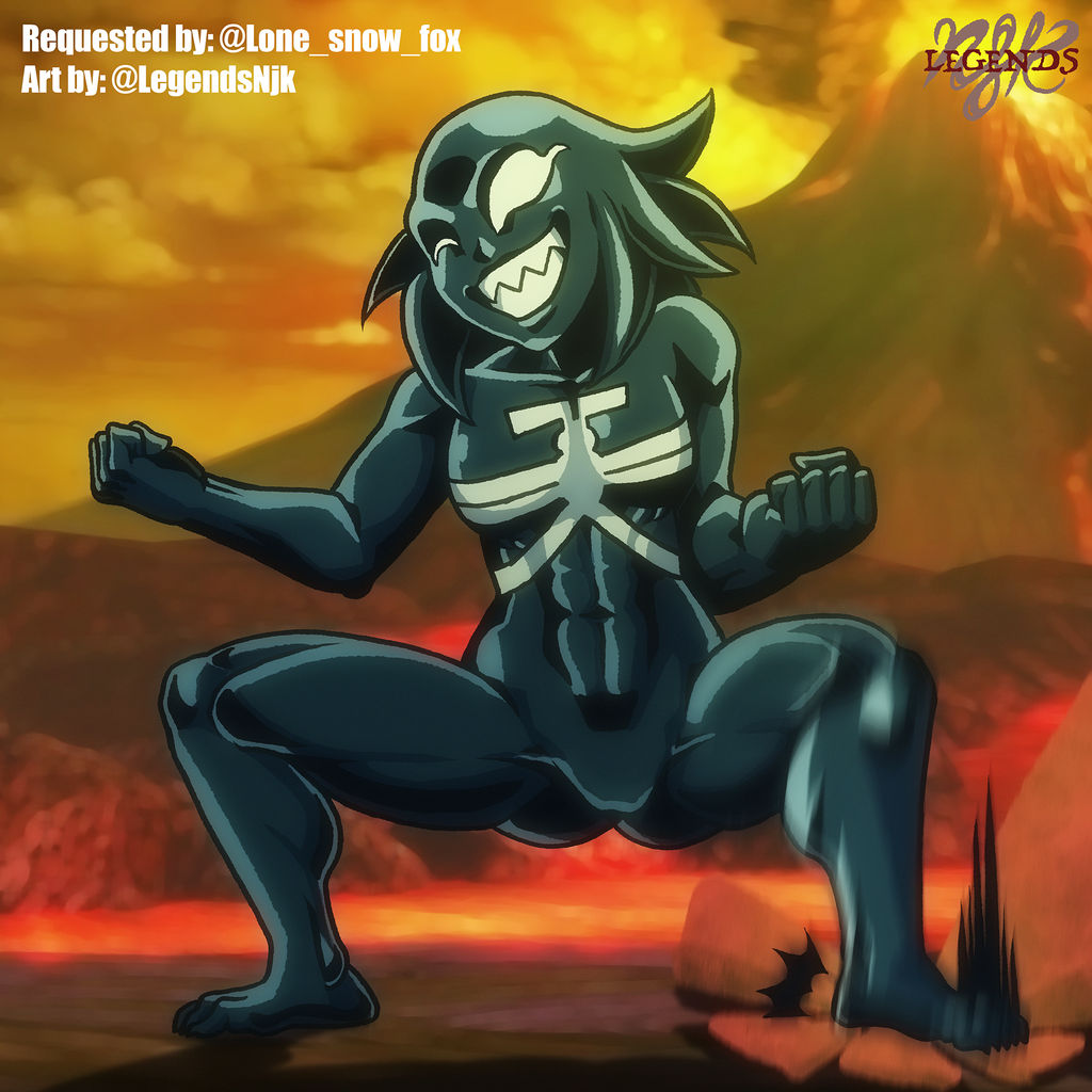 Venomized Lone snow fox's OC