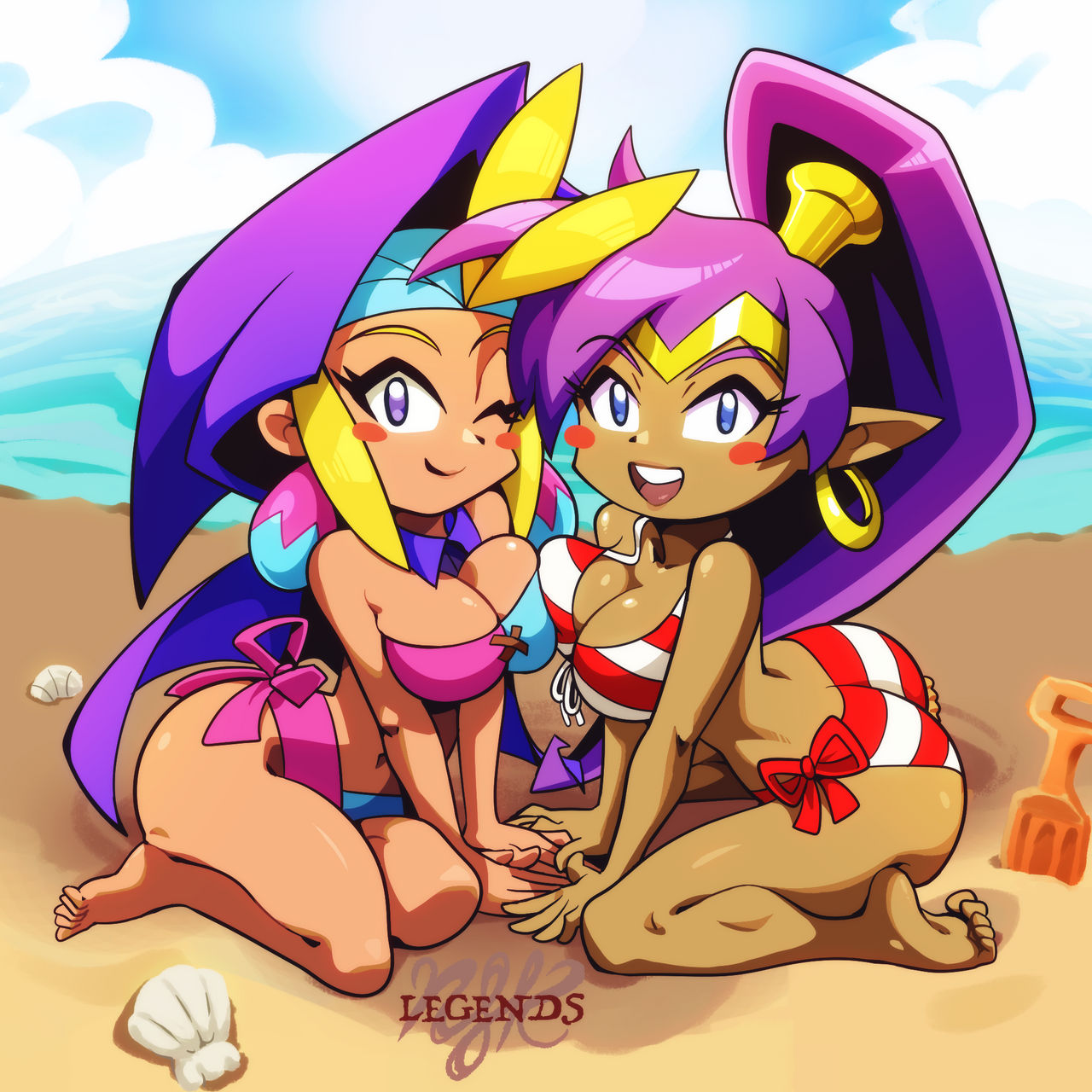 Shantae and Sky Swimsuit