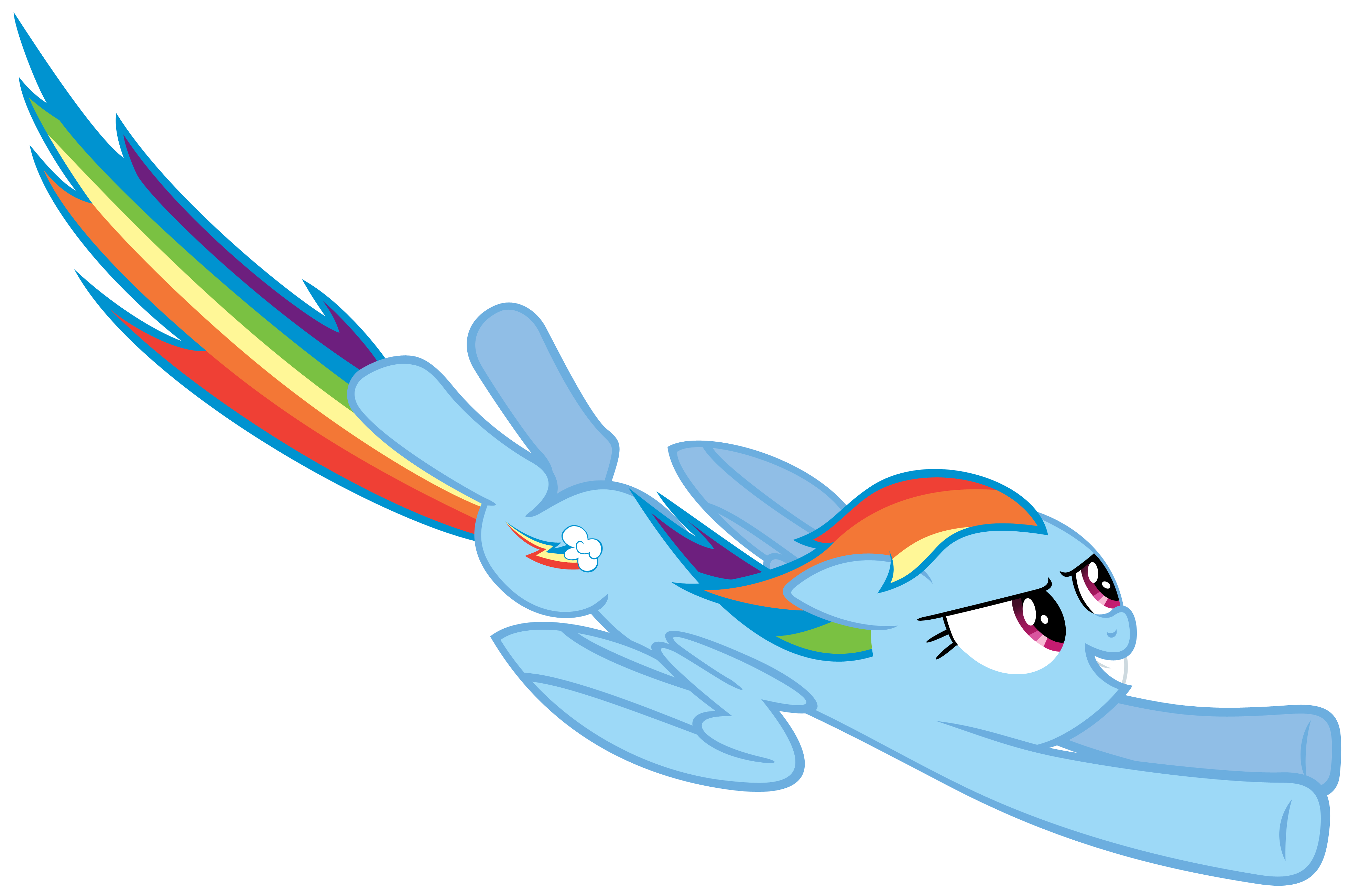 Rainbow Dash flying