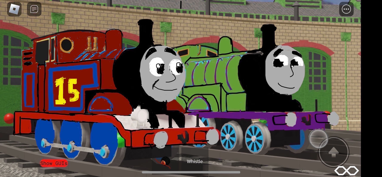 Georg Engine Me Hanging out with George the red engine by Zerneygreenengine28 on ...