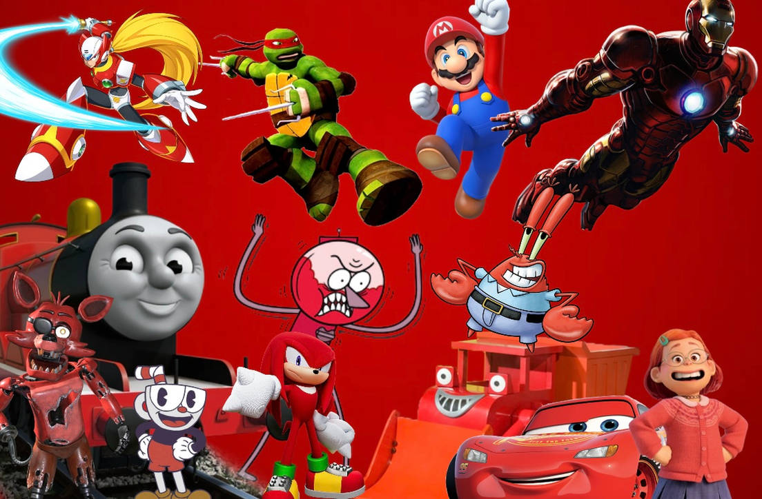 My favorite red characters by Zerneygreenengine28 on DeviantArt