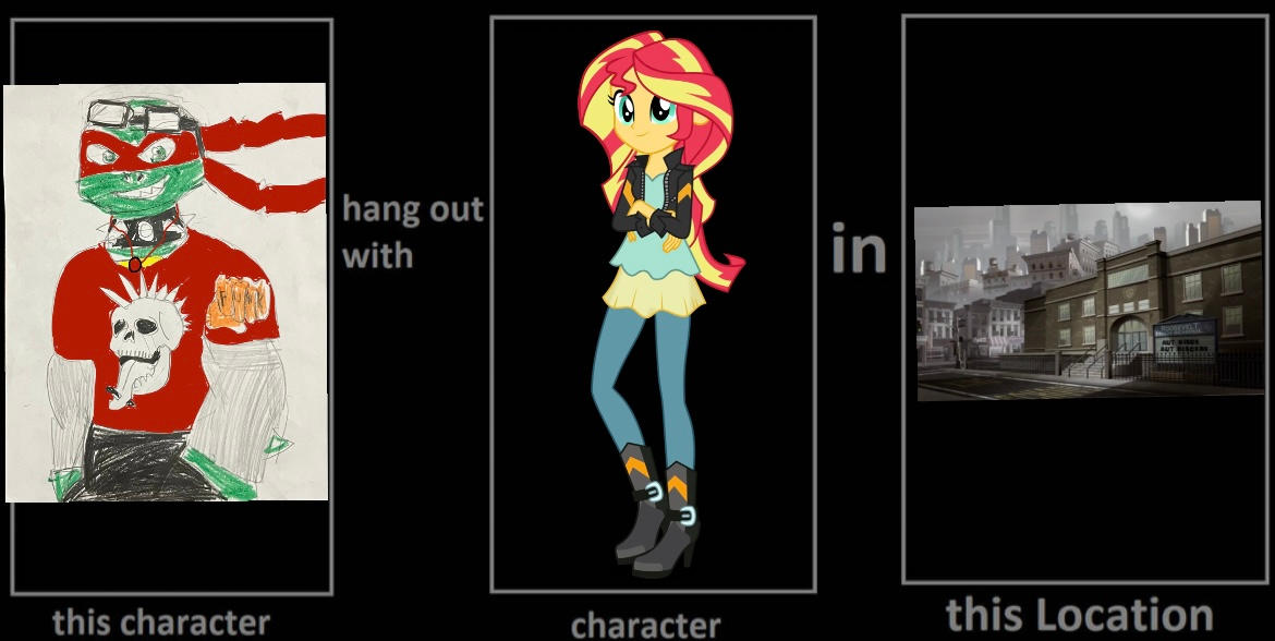 Raph hangs out with sunset in NYC high school by Zerneygreenengine28 on ...