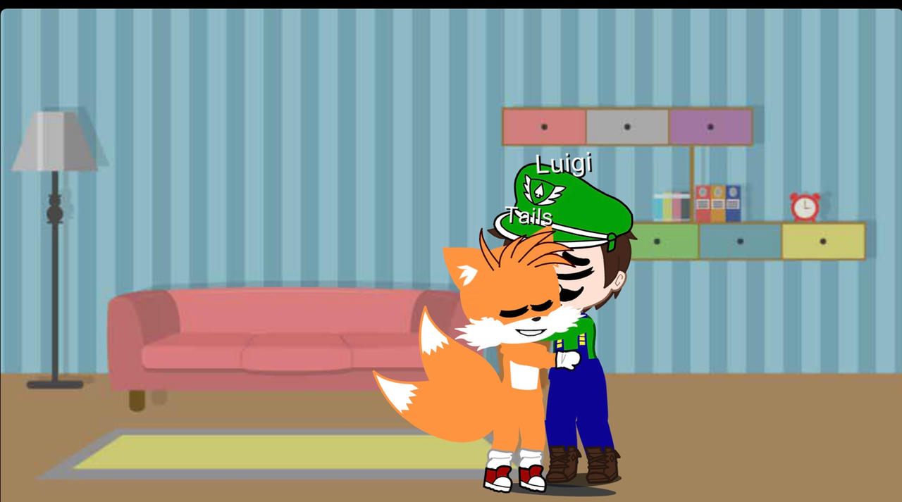 Tails and Luigi hugging by Zerneygreenengine28 on DeviantArt