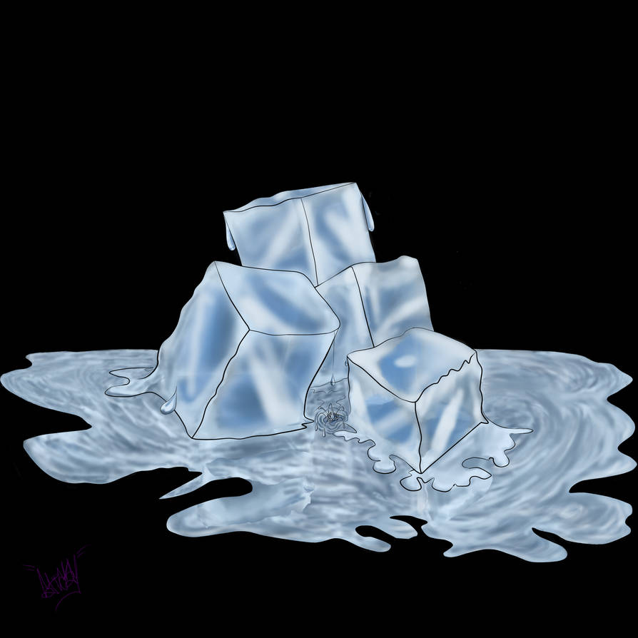 Deviantart Ice Cube ice cubes melt by stickypurple27 on DeviantArt