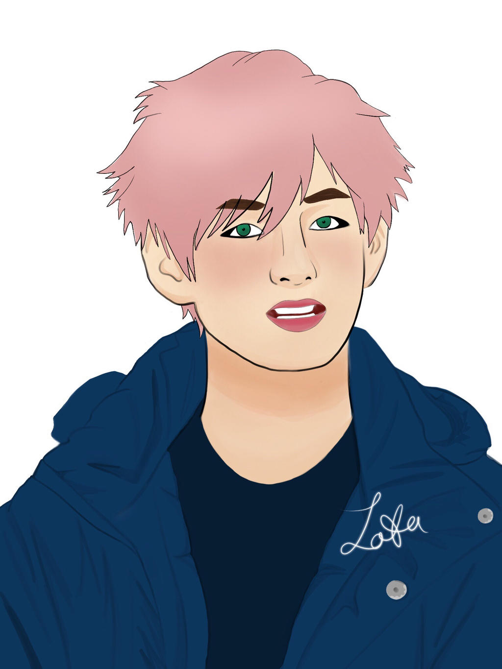 BTS V Painting by LegendOfTheAtatsuki on DeviantArt