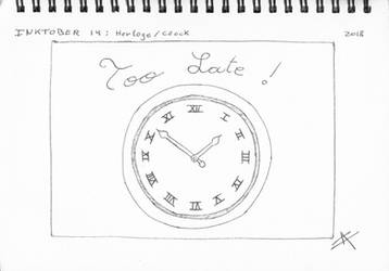 Inktober - Horloge / Clock