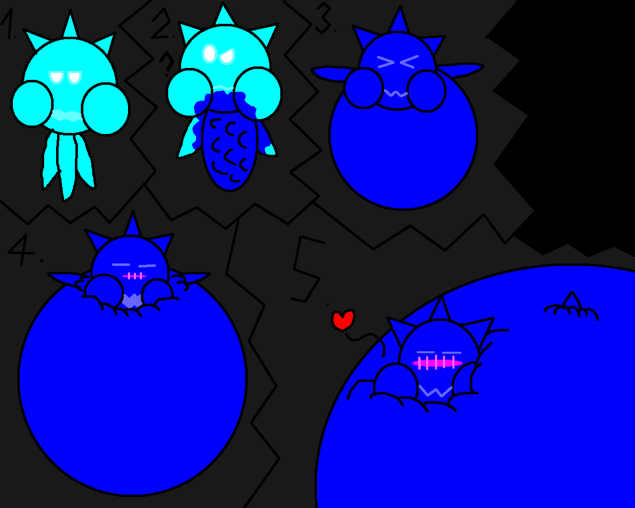 Ice Wisp Blueberry Inflation Sequence by DankakaTheCat on DeviantArt