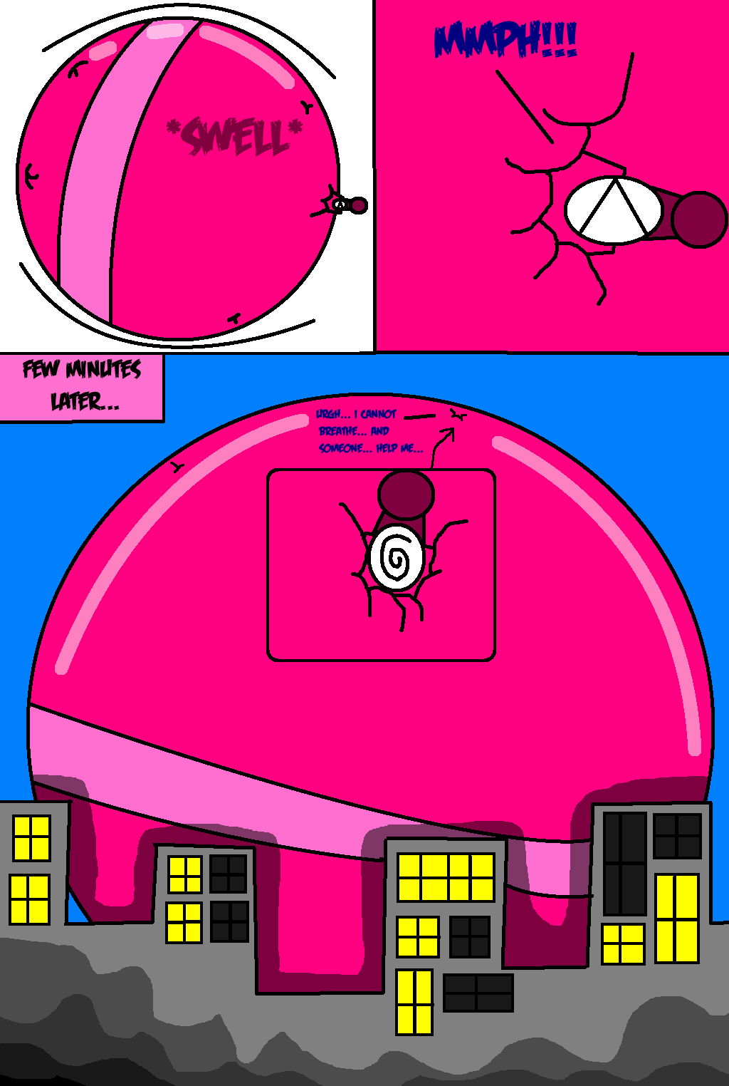 Spikesaw's Strawberry Inflation (Part #2) by DankakaTheCat on DeviantArt